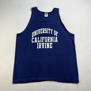 Vintage UC Irvine Tank Top Shirt Adult Small Russell Athletic University UCI 90s